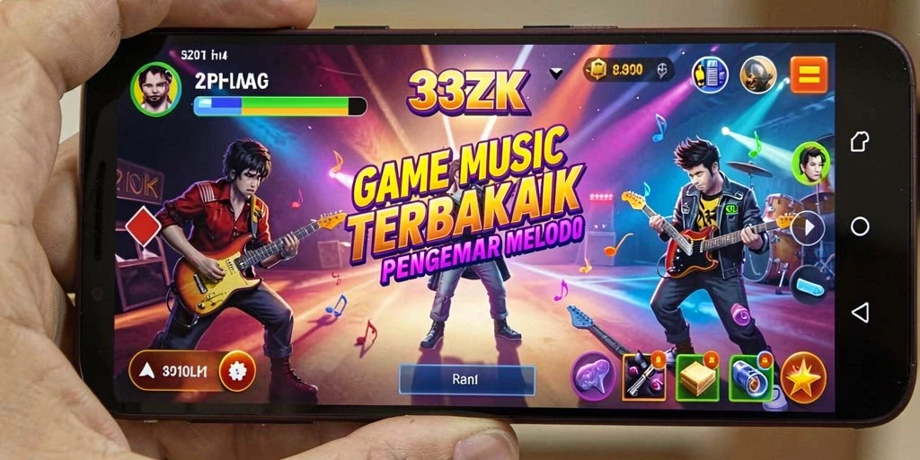 Gameplay 33ZK yang seru dengan musik yang beragam.