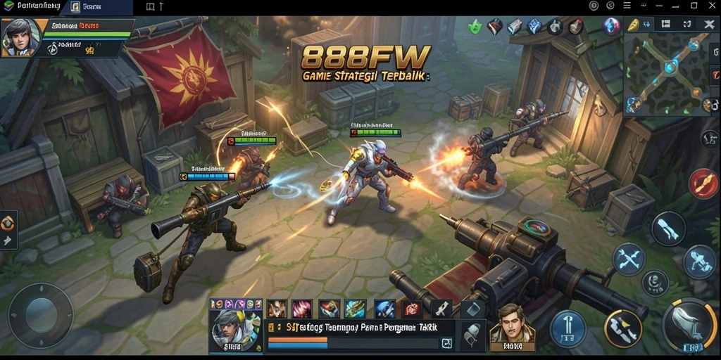 Tampilan menarik dari gameplay strategis di 888FW yang menantang.