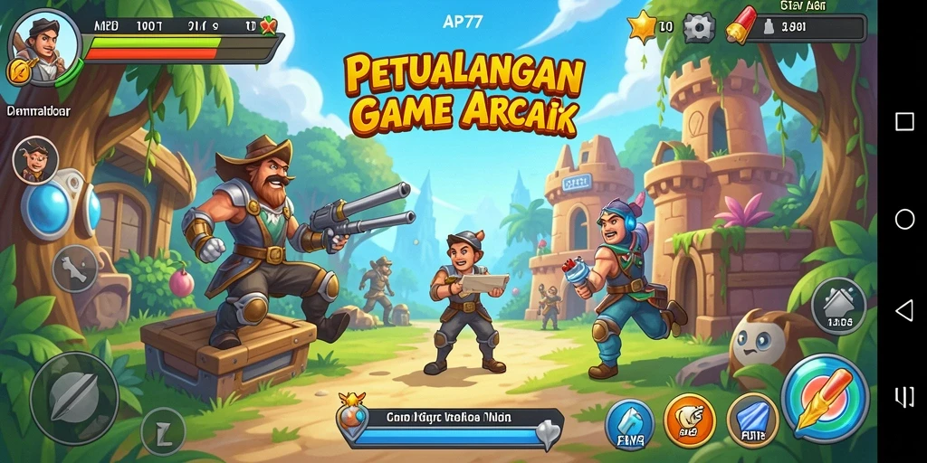 Tangkapan layar gameplay yang menarik dari API77 saat beraksi.