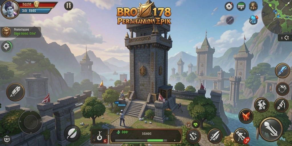 Tampilan menakjubkan dari gameplay Tower Defense yang memikat.