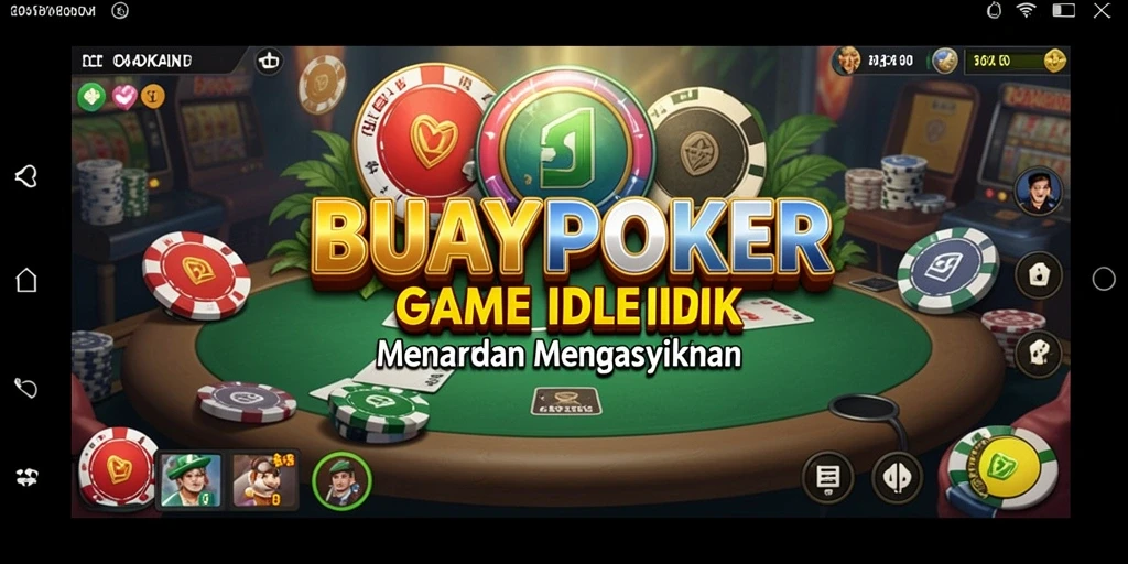 Tampilan gameplay Idle yang menarik di BUAYAPOKER.