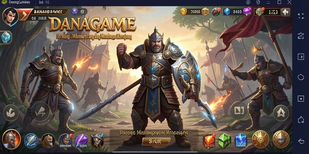Screenshot gameplay <strong>DANAGAME</strong> menunjukkan taktik pertempuran yang mendebarkan.
