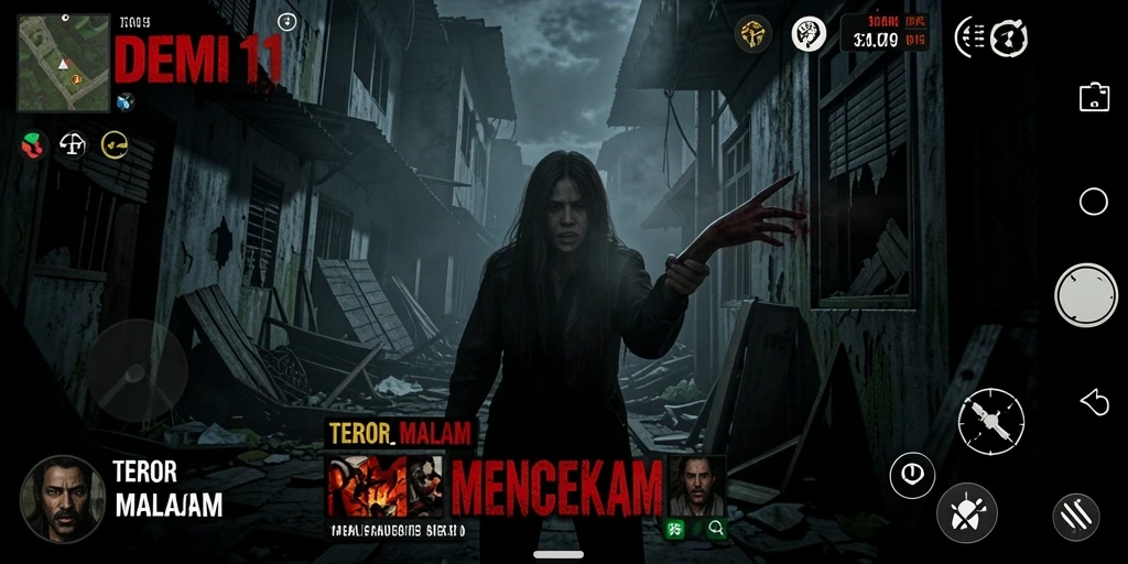Menampilkan gameplay menegangkan dari DEMI11 yang penuh kengerian.