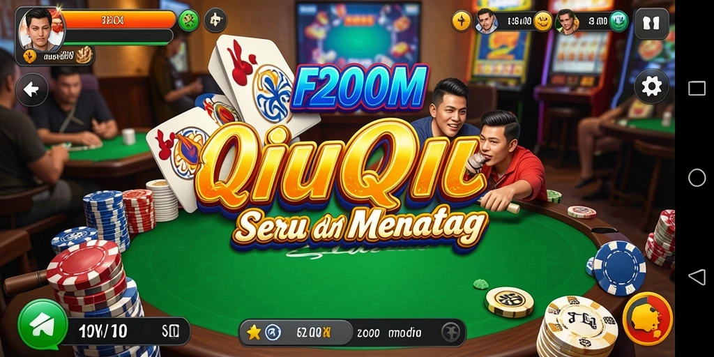 Tangkapan layar gameplay QiuQiu yang menegangkan di F200M.