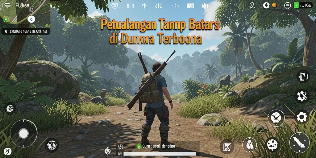 Tampilan menarik dari gameplay <strong>FUJI66</strong> yang penuh petualangan di dunia terbuka.