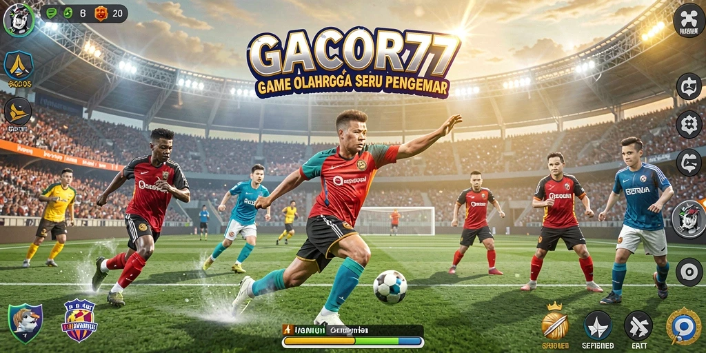 Screenshot GACOR77 menampilkan aksi olahraga yang intens dan seru.