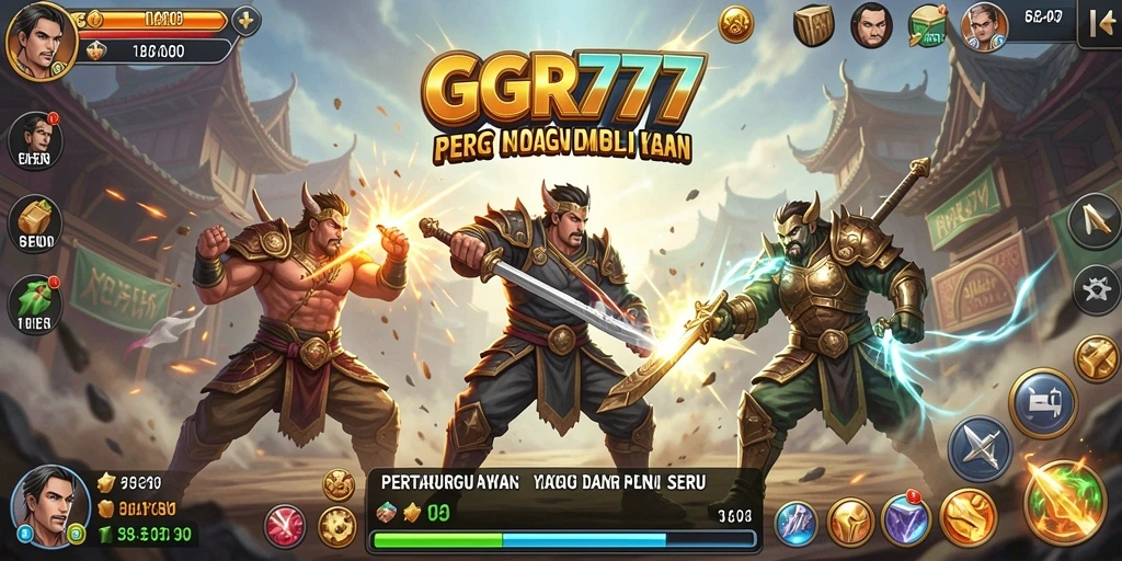 Tangkapan layar GGR777 menampilkan pertarungan yang intens dan mendebarkan.