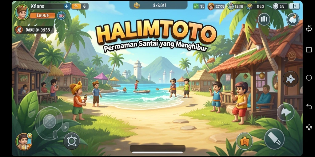 Screenshot HALIMTOTO menampilkan gameplay yang mengasyikkan dan warna-warni.