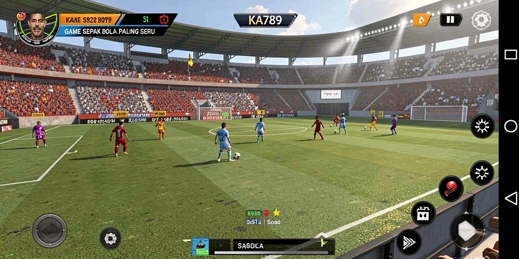 Tangkapan layar KA789 menampilkan gameplay sepak bola yang mendebarkan.