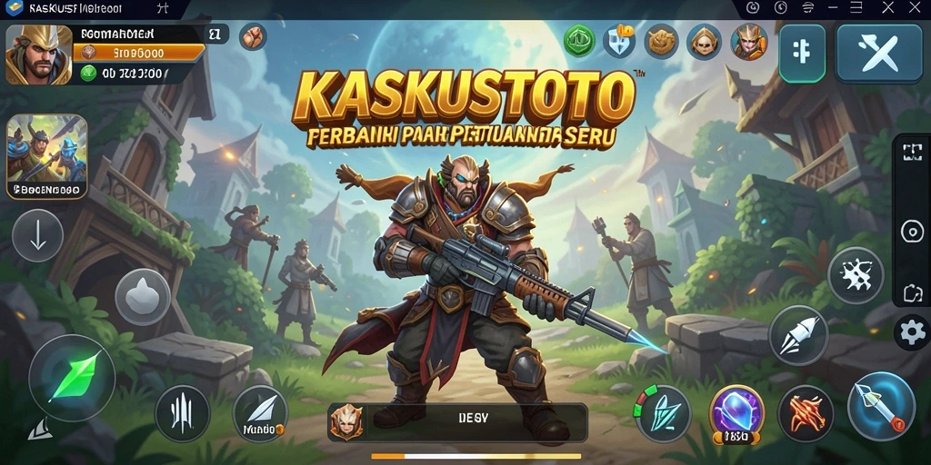 Tangkapan layar gameplay KASKUSTOTO yang menunjukkan pertempuran strategis.