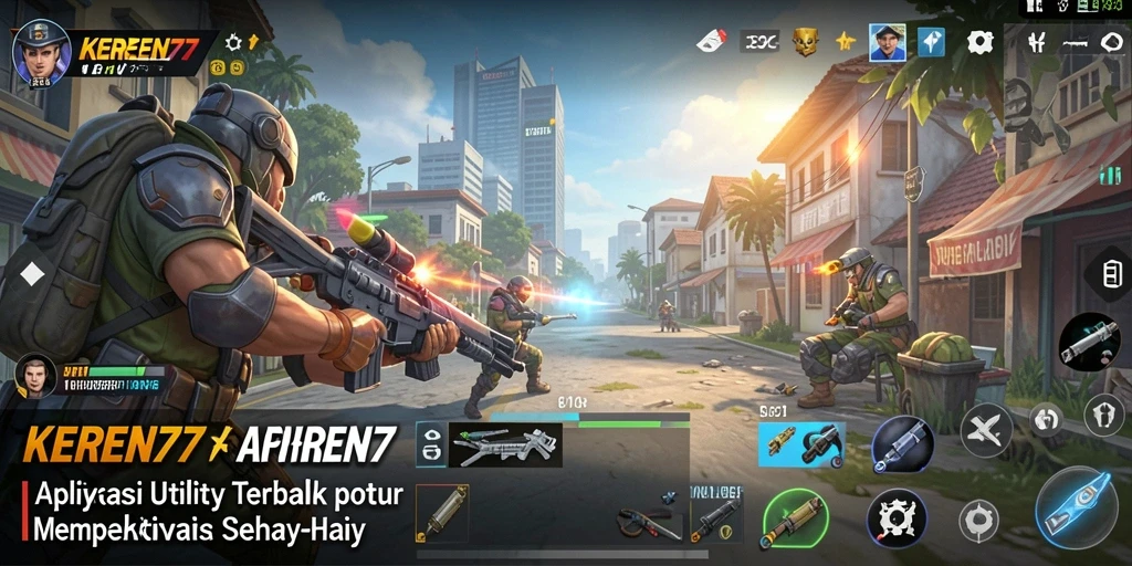 Tampilan antarmuka KEREN77 yang modern dan fungsional.