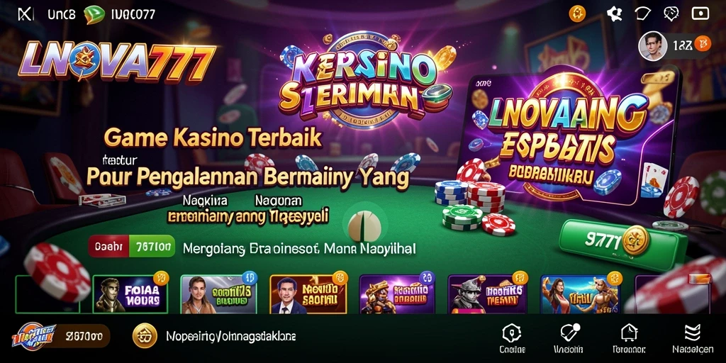 Tangkapan layar LNOVA777 menunjukkan gameplay yang mendebarkan di Kasino.