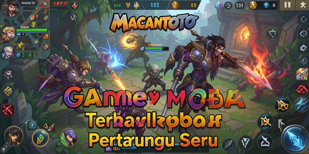 Screenshot utama menunjukkan aksi seru di arena <strong>MACANTOTO</strong>.