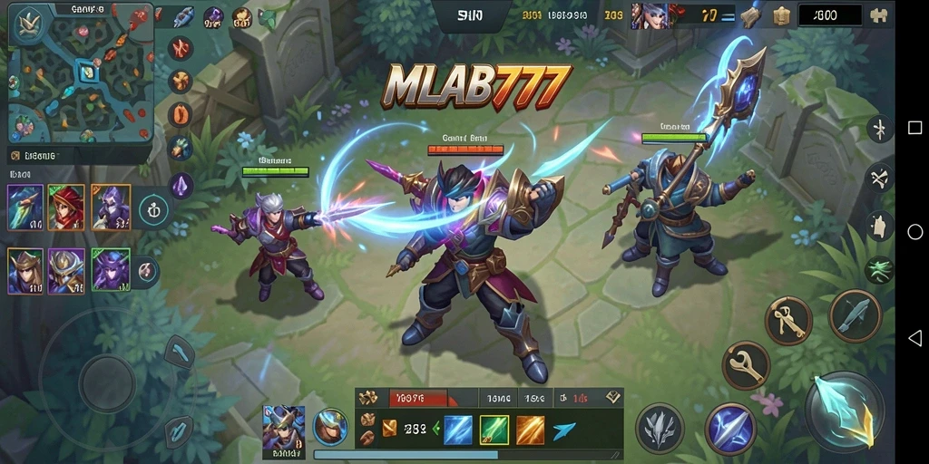 Tampilan gameplay <strong>MLBB777</strong> yang menarik dengan karakter yang bekerja secara otomatis.