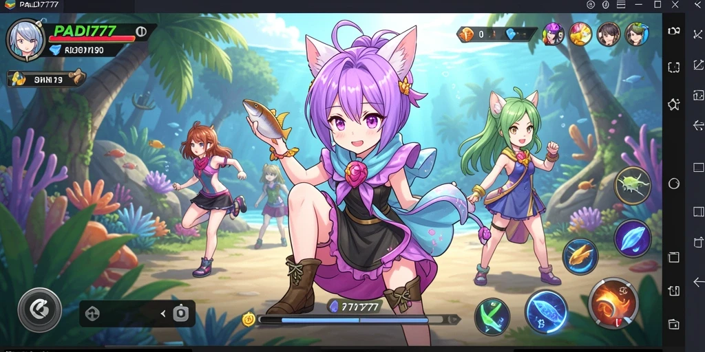 Tampilan menarik dari gameplay PADI777 yang penuh aksi Anime.