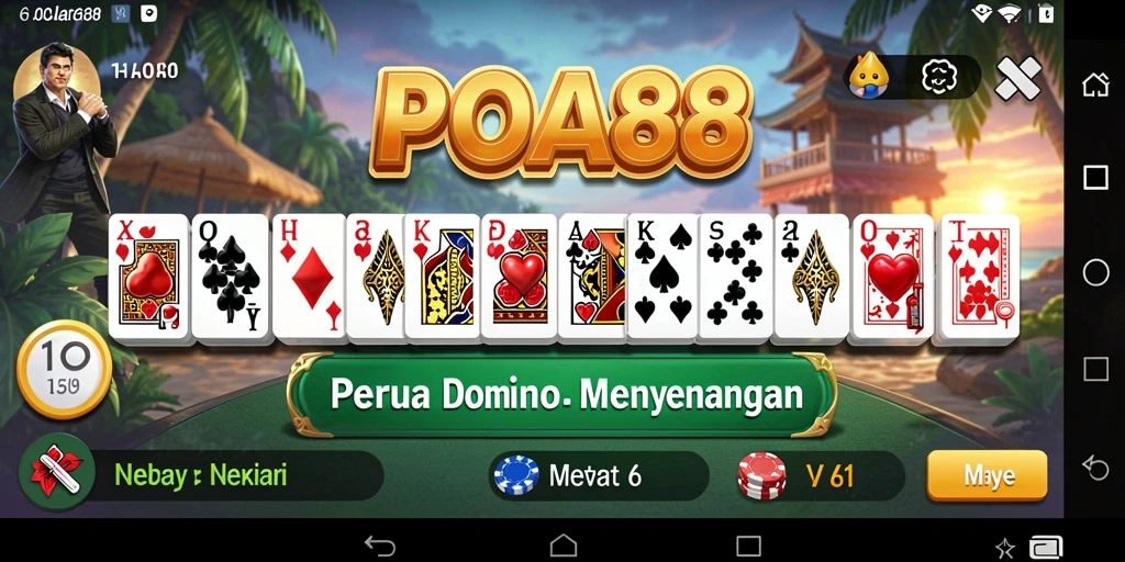 Tampilan gameplay seru dari POA88 yang menunjukkan interaksi pemain.
