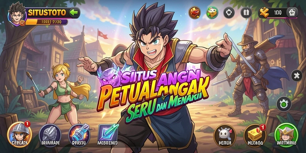 Screenshot gameplay SITUSTOTO menampilkan aksi seru dari karakter Anime.