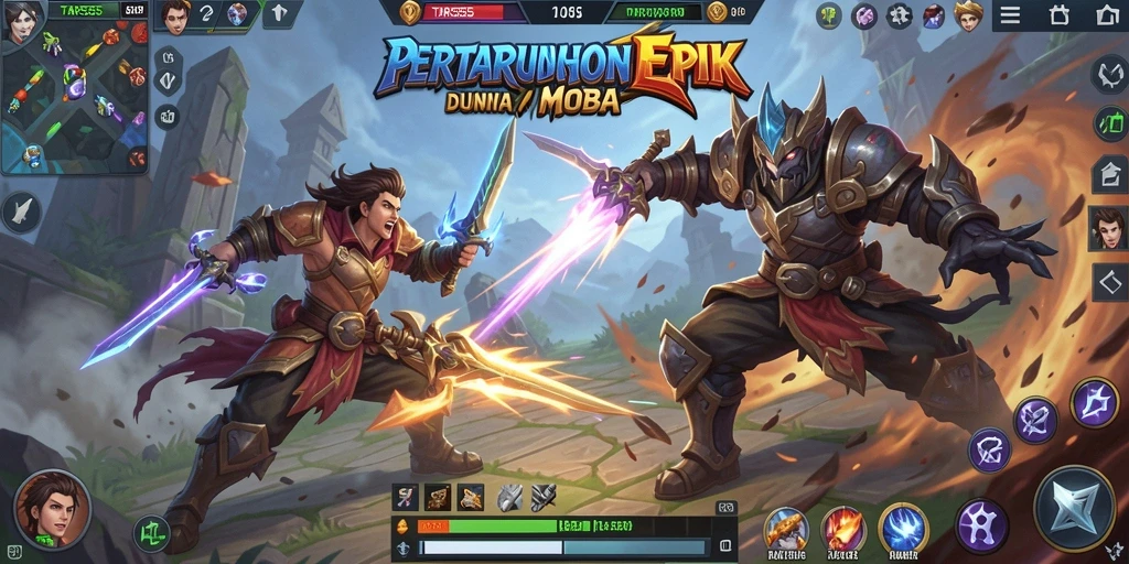 Gameplay dinamis dalam pertarungan tim di TAR555.