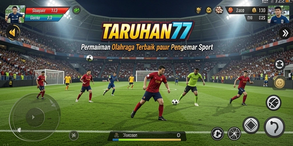 Tampilan antarmuka TARUHAN77 saat pengguna memasang taruhan olahraga.